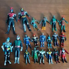 仮面ライダー 中古ソフビまとめ売り 1号 クウガ カブト エグゼイド 他