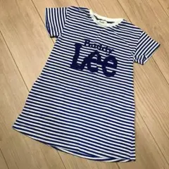 Buddy Lee バディーリー半袖ワンピース 青白ストライプ 100 110