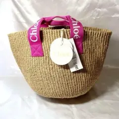 未使用】クロエ Chloe ラフィア カゴバッグ - メルカリ