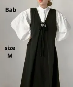 Bab 前後2wayジャンパースカート ブラック　М