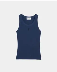 Maison Kitsuneリブタンクトップ アメスリ ネイビー メゾンキツネ