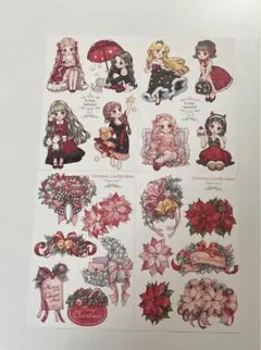 残り2❗️匿名❗️hwara様　ステッカー　Xmas ベビードール＋装飾各1枚＝4枚