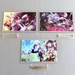 白猫プロジェクト アクリルチャーム プレート スタンド 37個まとめて