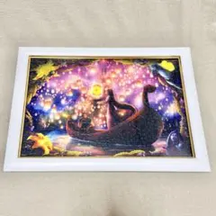 塔の上のラプンツェル パズル完成品 フレーム付き ディズニー 塔の上のラプンツェル 1000ピースパズル 完成品