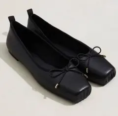 H&M バレエシューズ 40 ブラック