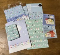 Color Snowman 雪だるま 文房具 まとめ売り シール 折り紙 メモ