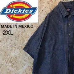 ディッキーズ　チェック柄　オーバーサイズ　メキシコ製　美品　カジュアル