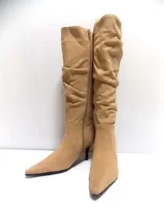 (Feminine Cafe)フェミニンカフェ/スエードロングブーツ