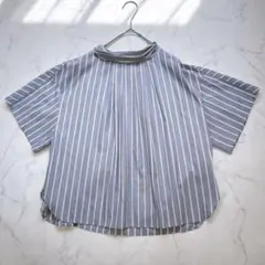 ADORE アドーア ストライプ柄 バックリボン 半袖ブラウス M - メルカリ