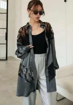 Glam Lips　スイッチレースオーバーシャツのサムネイル