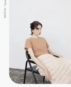 ★美品★rihka★T shirt / bare半袖Tシャツ 紙袋付きFree