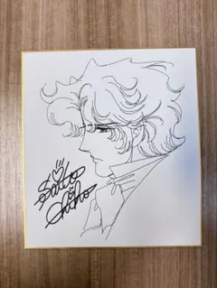 ザ・松田　ブラックエンジェルズ　平松伸ニ　直筆イラストサイン色紙 ザ・松田 ブラックエンジェルズ 平松伸ニ 直筆イラストサイン色紙