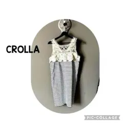 CROLLA ボーダー柄 ノースリーブ ワンピースのサムネイル