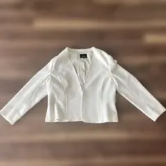 23区 ノーカラージャケット 大きいサイズ 48 4XL 洗える とろみ