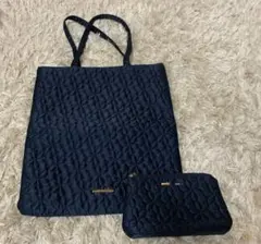 おしゃれ　メゾン ド フルール　フラワーキルトトートバッグ　ポーチセット