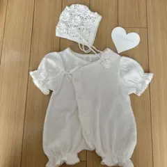 monbebe 退院着　ボンネット セレモニードレス　ワッフル