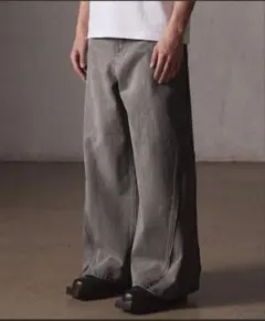 完売品 GRANCY ジップデザインバギーデニムパンツ ブラウン М - メルカリ