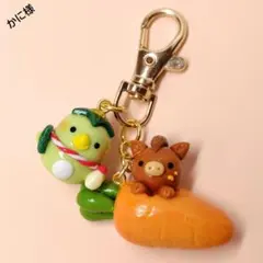 ご確認用【ころろんダルマ(かぱちぃ&馬)キーホルダー】【馬ップちゃんと馬さん】