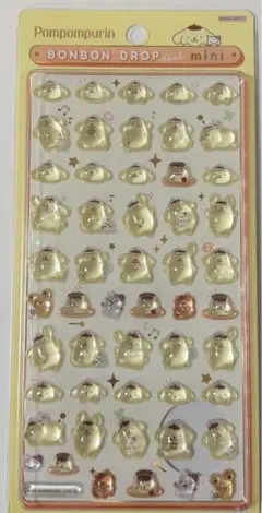 【正規品】ポムポムプリン　ボンボンドロップシールミニ