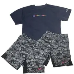 Champion バスケットボールTシャツとNIKEショートパンツ2枚セット