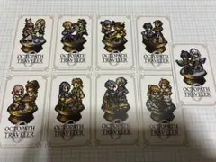 オクトパストラベラー0 ミニ カード全9種 シークレット入りコンプ 特典