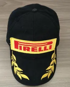 ピレリ Pirelli ロゴ刺繍 キャップ 黒