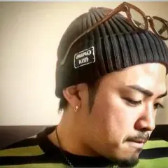 数原龍友着 キャプテンズへルム コットン ニットキャップ ビーニー ブラック