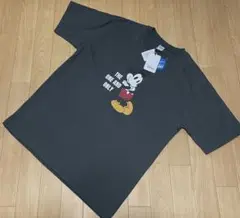 Disney ミッキーマウス Tシャツ ダークグレー