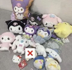 ぬいぐるみセット　サンリオ　まとめ売り　クロミちゃん　タキシードサム　15個