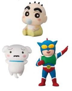 未開封 3種セット クレヨンしんちゃん フレンズ 3 ソフビ