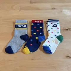 ミキハウス キッズ ベビー 靴下 くつ下 男の子 3足セット 15-17cm