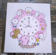 うさまる アクリル時計 24hours 7周年　掛け時計