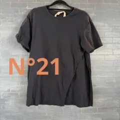 N°21❣️サイド大胆スリット 黒半袖Tシャツのサムネイル