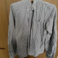 ギンガムチェック ボタンダウン長袖シャツ