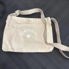 CONVERSE キャンバス ショルダーバッグ アイボリーのサムネイル