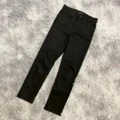 『UNIQLO』ユニクロ　デニムパンツ　ジーパン　ジーンズ　スキニー　綿　S