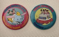 東京ディズニーリゾート 缶バッジ ダンボ レトロ ミッキー ミニー