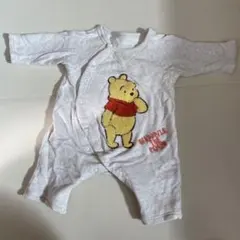 プーさん刺繍ロンパース 60〜70cm