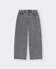 GU ローライズバギージーンズ Mサイズ グレー