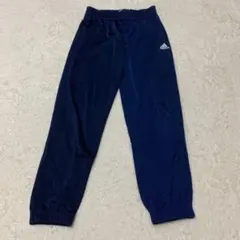 adidas ネイビー ジャージパンツ　ポリエステル100%【140相当】