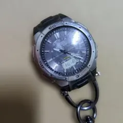 稼働品.CASIO wave ceptor ソーラーカラビナ付きウォッチ