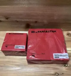 未開封　IKEA FANTASTISK ペーパーナプキン レッド 大小セットのサムネイル