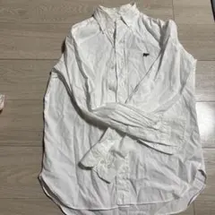 ホワイト　長袖シャツ 36