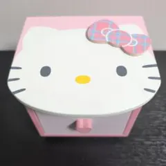 ハローキティ　木製ミニチェスト　ジュエリーBOX　美品