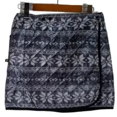 フィラゴルフ リバーシブル 中綿スカート 総柄 ネイビー FILA GOLF