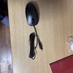 USB接続 有線マウス シンプル ブラック