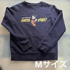 【ディズニーストア】ミッキーマウス スウェット トレーナー ネイビー Mサイズ