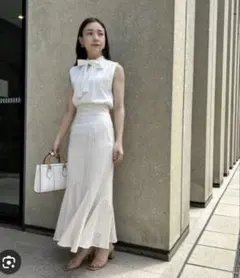 SNIDEL レースマーメイドスカート アイボリー　サイズ0