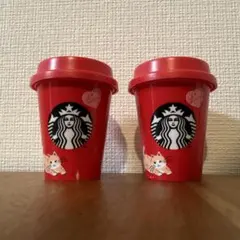 Starbucks スターバックス ミニカップ 2個セット　バレンタイン　猫
