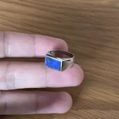 vintage lapis lazuli silver925 ring 刻印あり